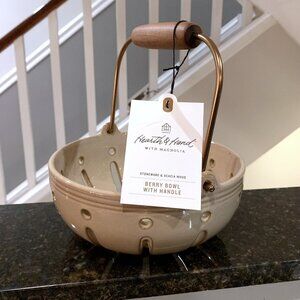 Hearth Hand Magnolia Set of 3 Blush & Green Berry Bowls Big and Small New 2023